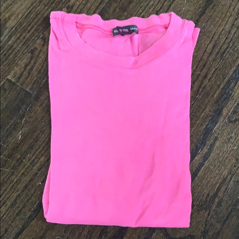 Club Monaco pink long sleeve tee